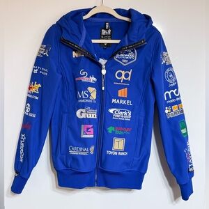 NFR bue Women's Bomber Jacket with Logo Accents